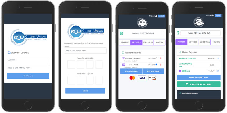 Screenshots of phone screens